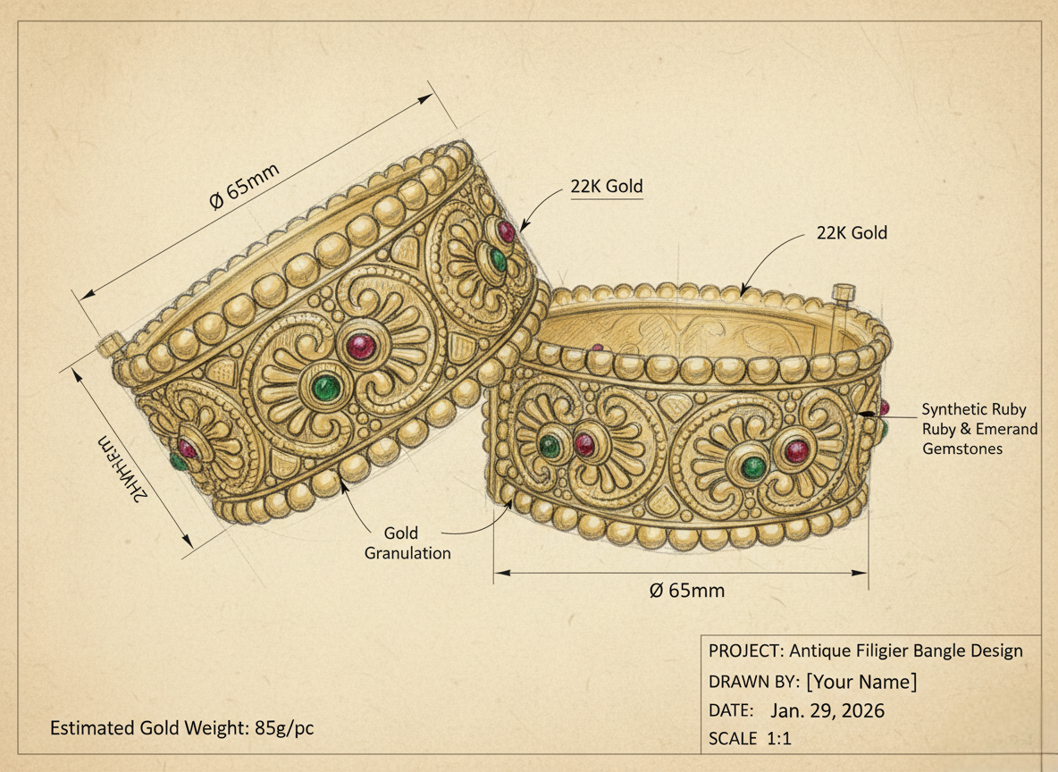 LZ-2526 Copper Regal Sun Kangan
