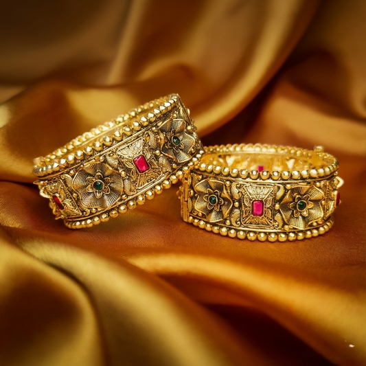 LZ-39 Majestic Bloom Beaded Kangan