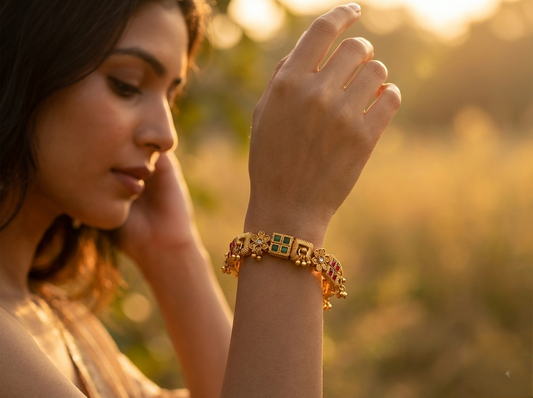 LZ-44 Copper Royal Square Bangles
