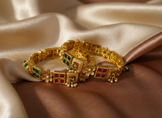 LZ-44 Copper Royal Square Bangles