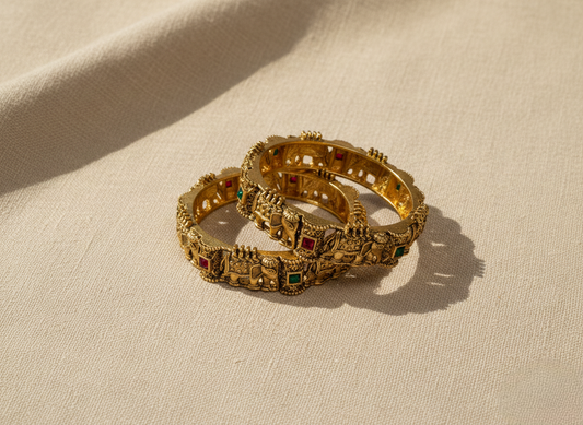 LZ-45 Copper Elephant Royal Bangles