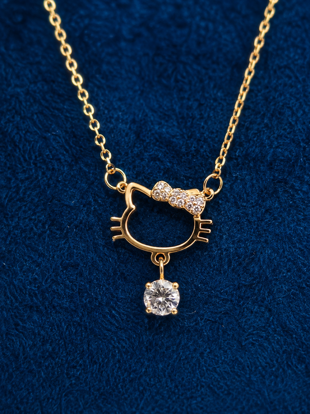 LZ-161 Gold-Plated Stylish Pendant Necklace for Women | Elegant Charm Chain Necklace for Party, Casual, Office & Festive Wear