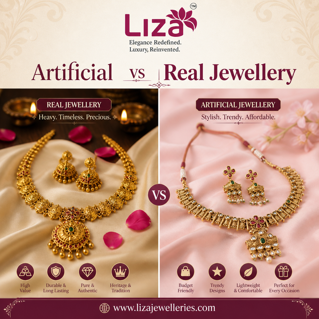Artificial vs Real Jewellery: Which Is Better for Daily Wear? (2026 Complete Guide)