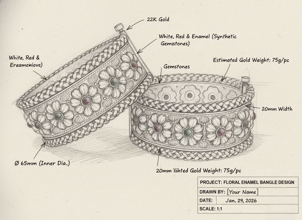 LZ-24 Royal Daisy Kangan