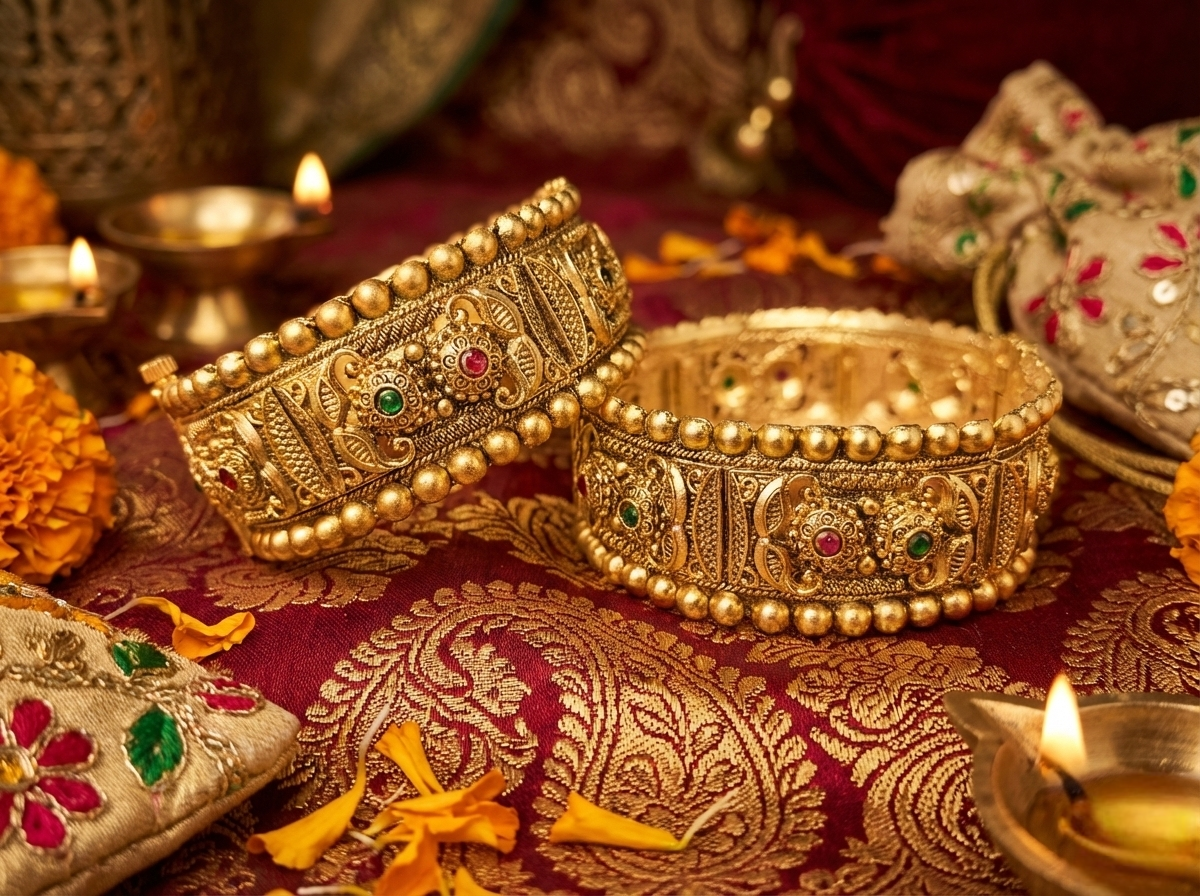 LZ-3031 Copper Royal Bead Kangan