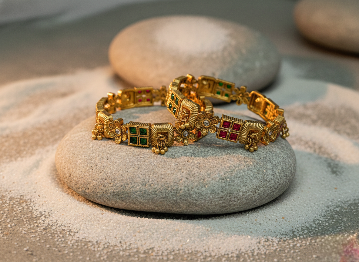 LZ-44 Copper Royal Square Bangles
