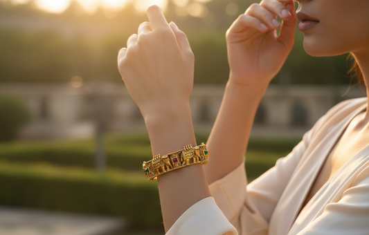 LZ-45  Copper Elephant Royal Bangles