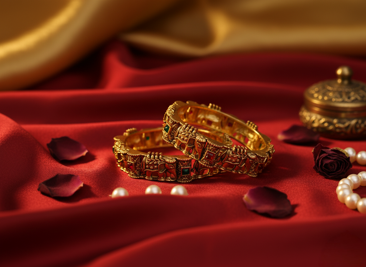 LZ-45  Copper Elephant Royal Bangles