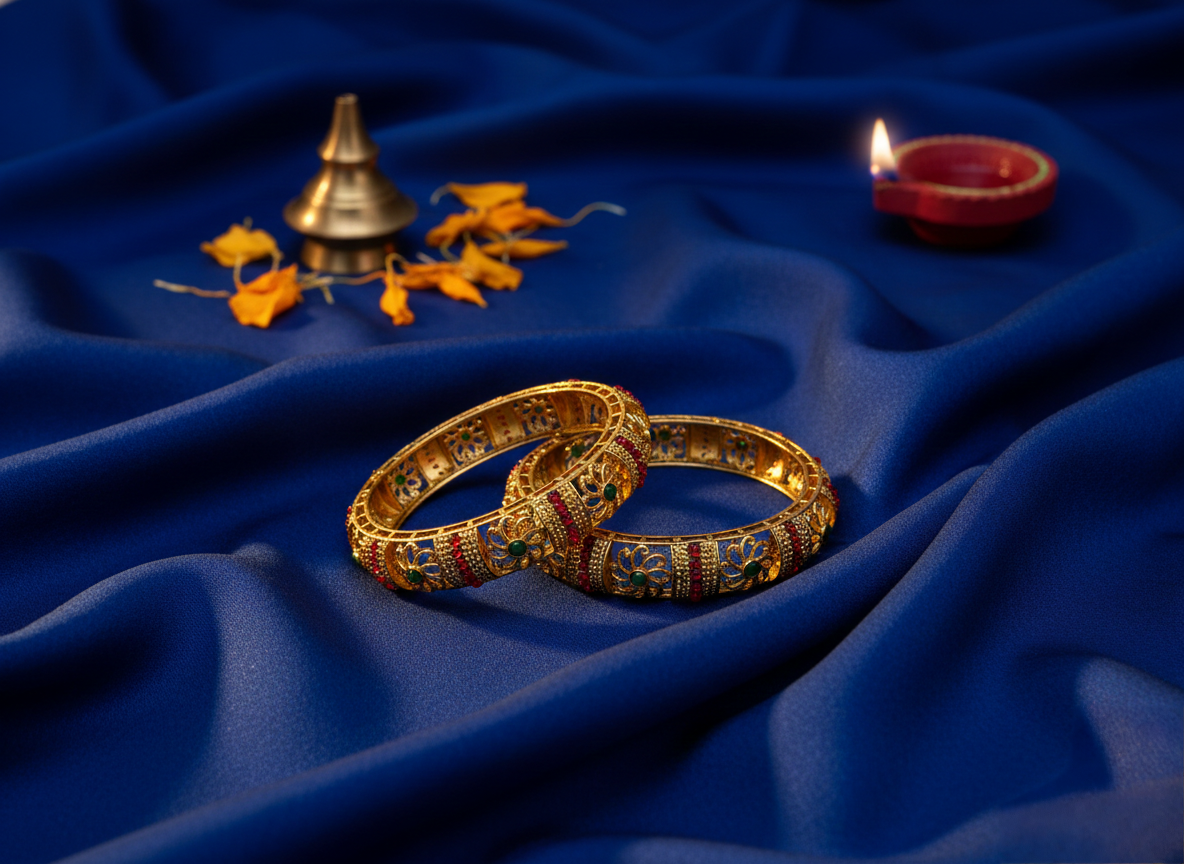 LZ-484950 Copper Floral Classic Bangles