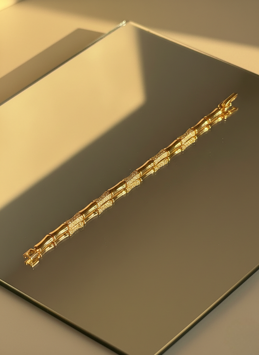 LZ-109 Radiant Bamboo Link Bracelet