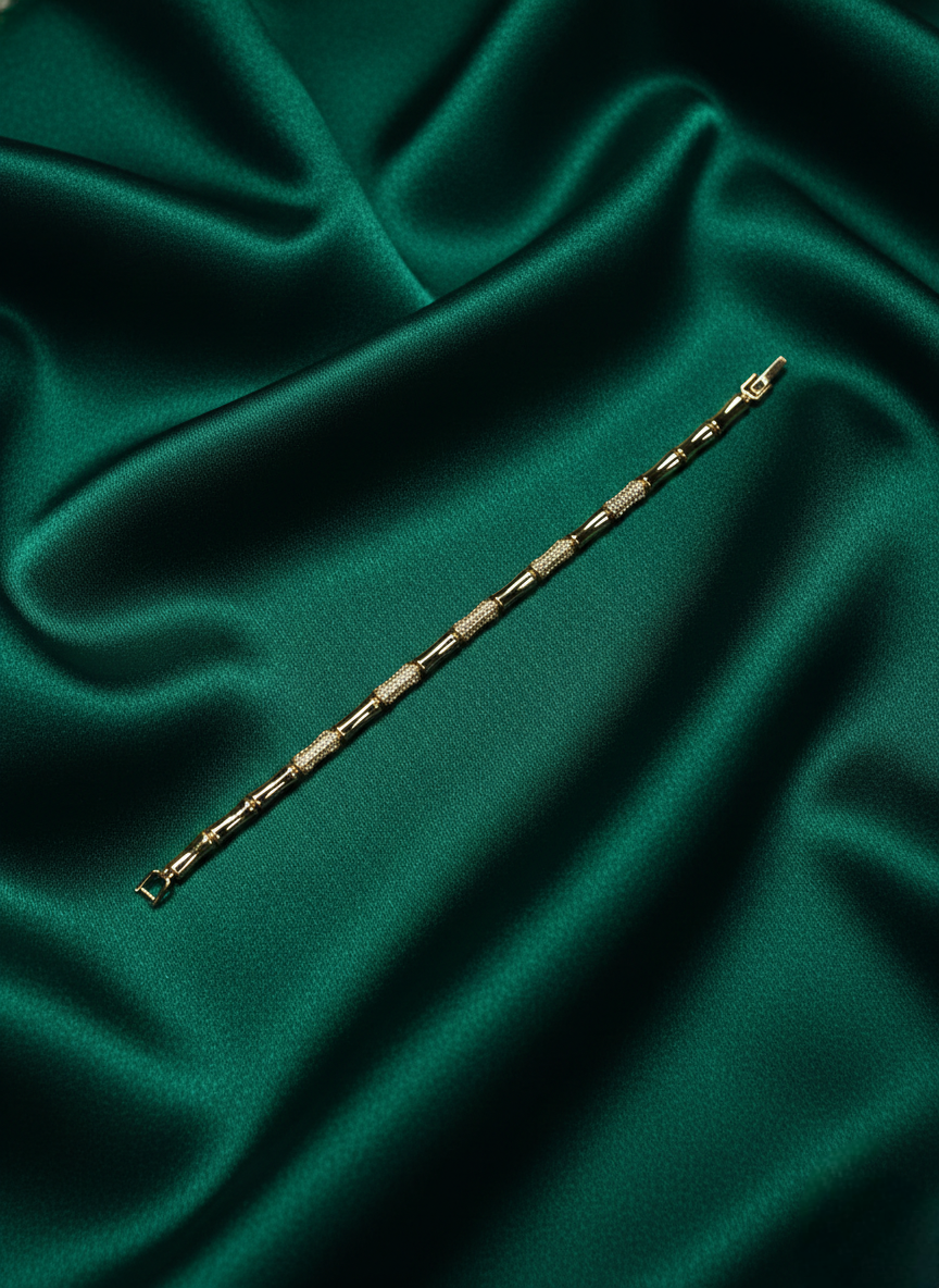 LZ-109 Radiant Bamboo Link Bracelet