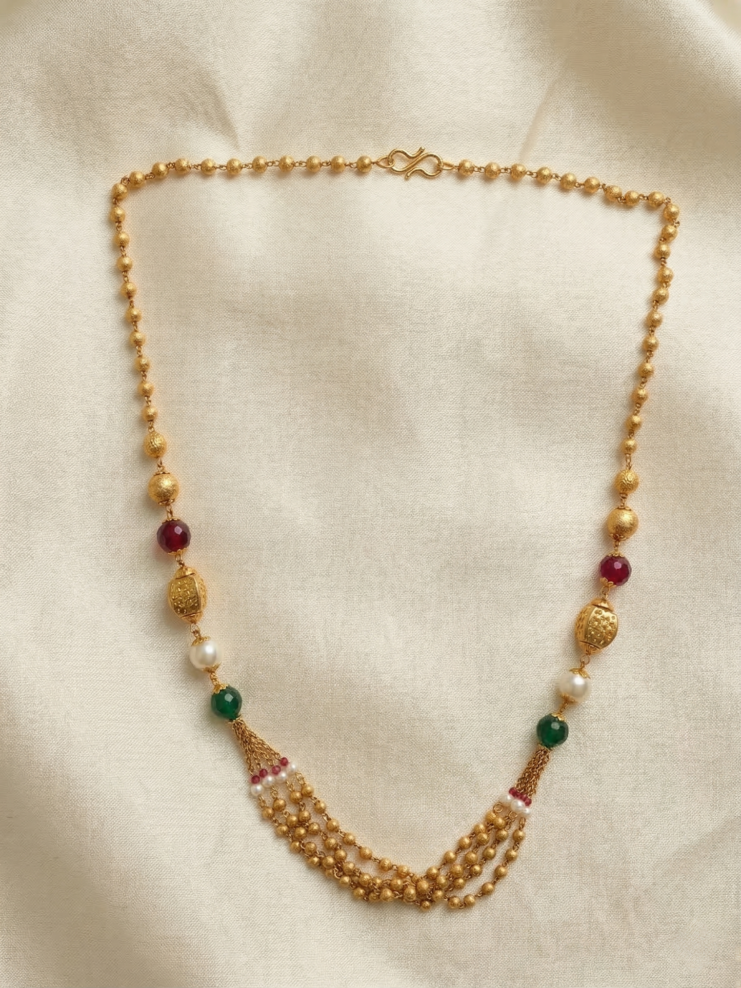 LZ-146 Traditional Multicolor Beaded Long Necklace
