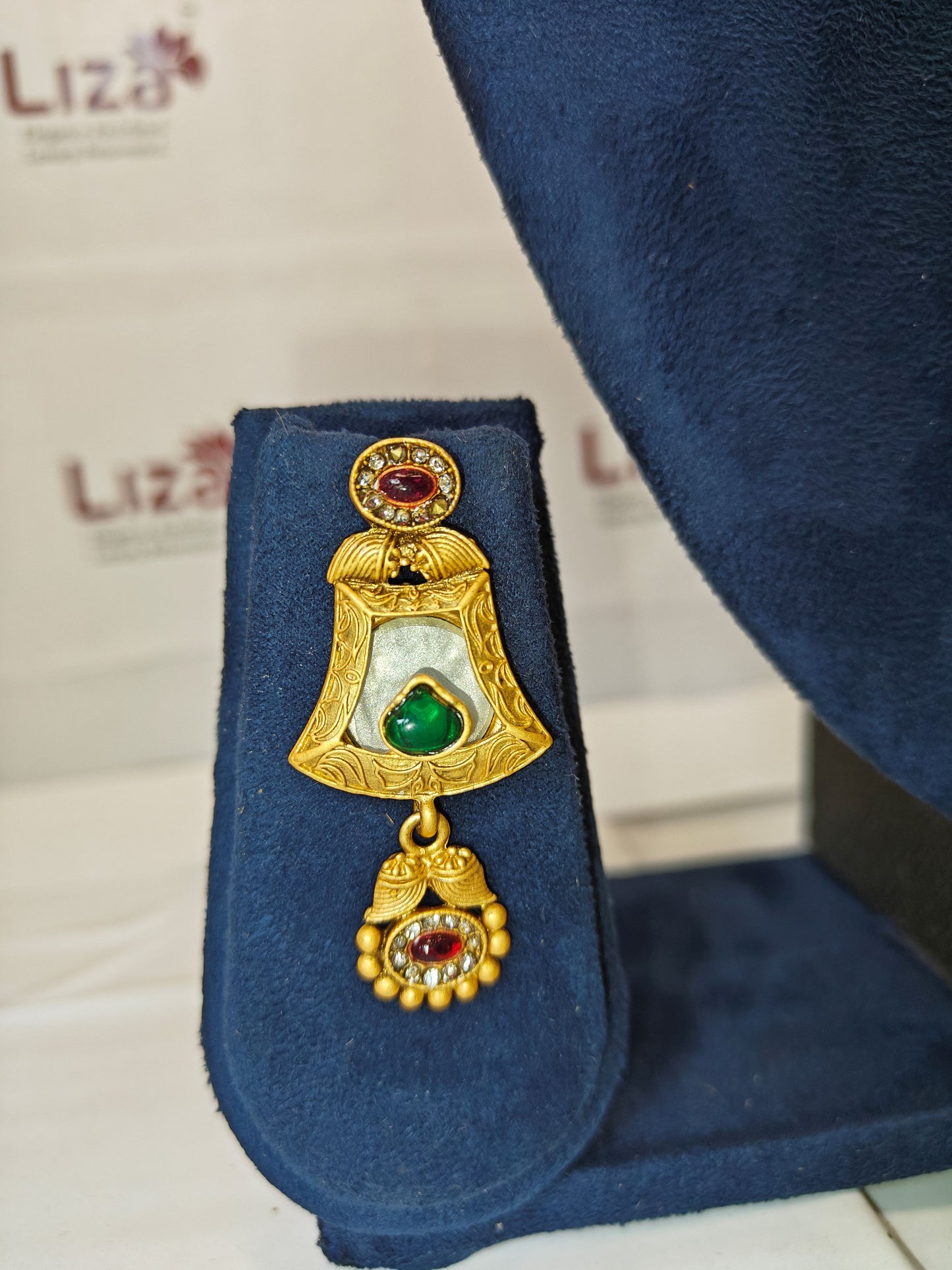 LZ-65 Traditional Gold Plated Peacock Pendant Set
