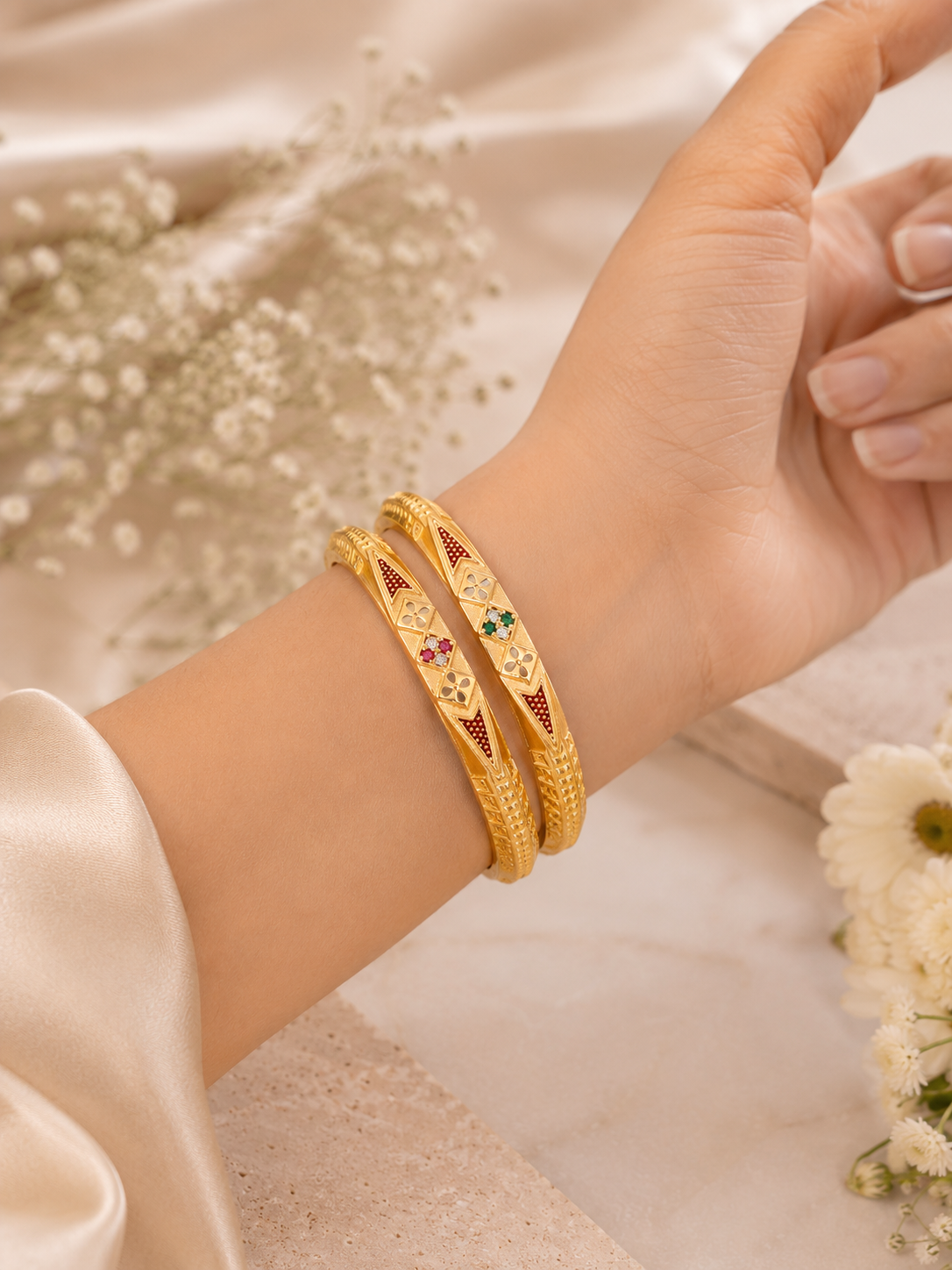 LZ-190 Aarika Meenakari Designer Bangle