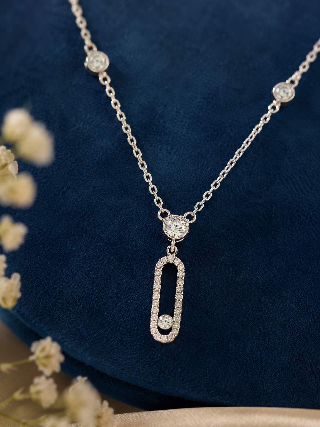 LZ-167 Elegant Link Pendant Necklace
