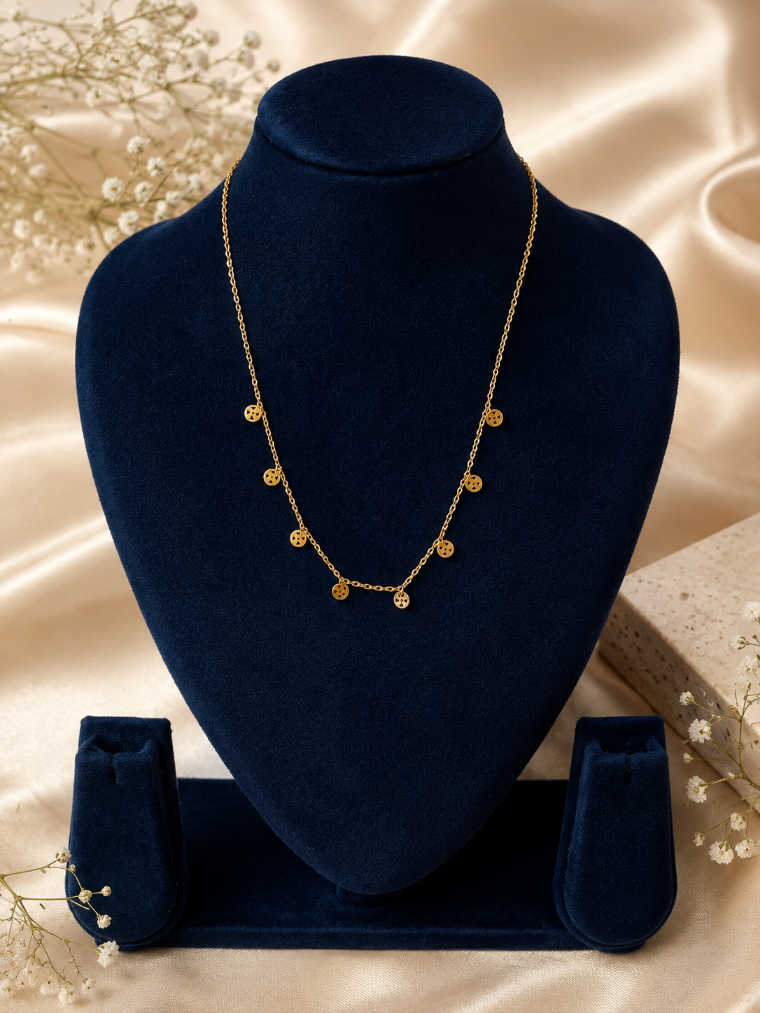 LZ-173 Aurelia Mini Disc Charm Necklace